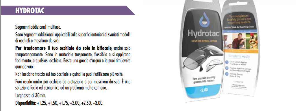 Hidrotac lunette adesive